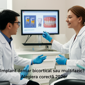 Illustration of Implant dentar bicortical sau multifazic? Alegerea corectă 2026