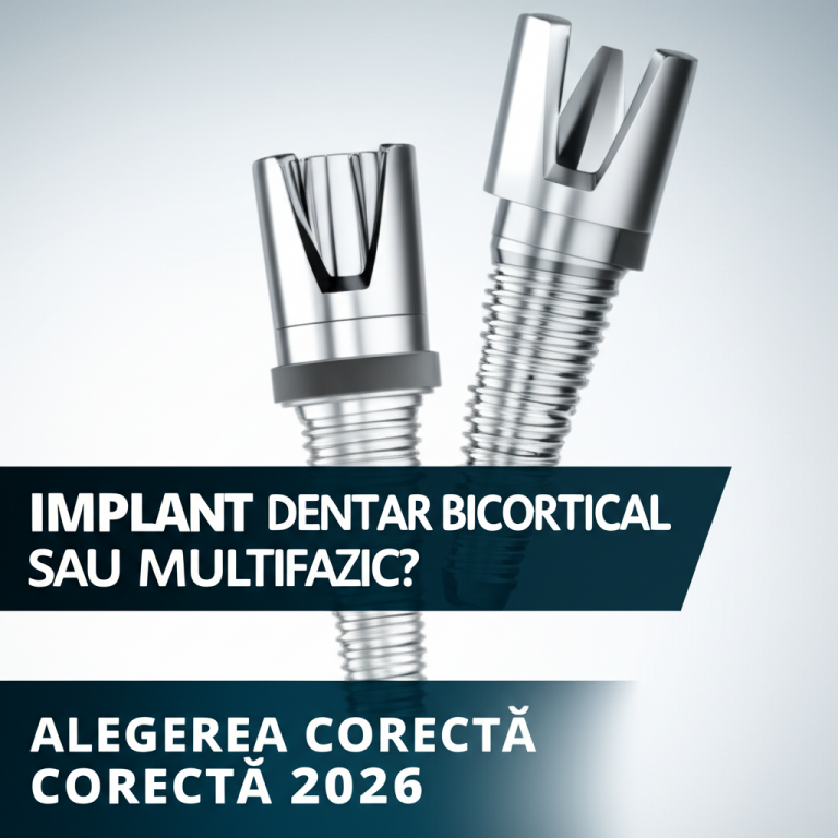 Illustration of Implant dentar bicortical sau multifazic? Alegerea corectă 2026
