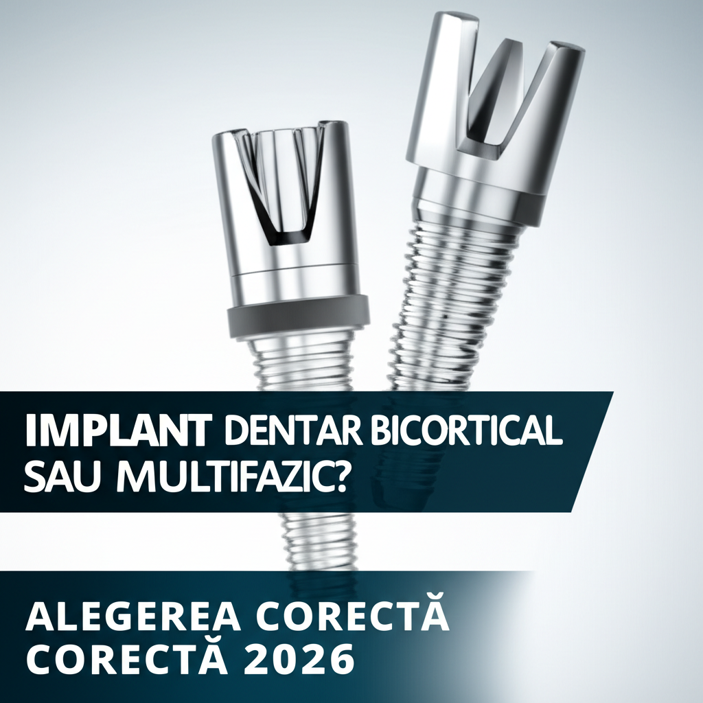 Illustration of Implant dentar bicortical sau multifazic? Alegerea corectă 2026